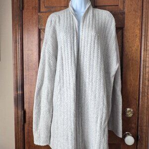 Gap Light Gray Open Long Cardigan X-Large